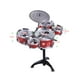 Children Kids Jazz Drum Set Kit Musical Educational Instrument Toy 5 Drums + 1 Cymbal with Small Stool Drum Sticks for Boys Girls – image 5 sur 5