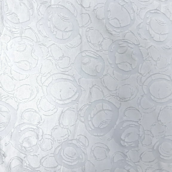 Circle White Burnout Velvet