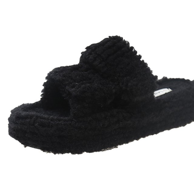 Zapatillas cómodas de felpa para mujer antideslizantes cálidas para interior casa dormitorio