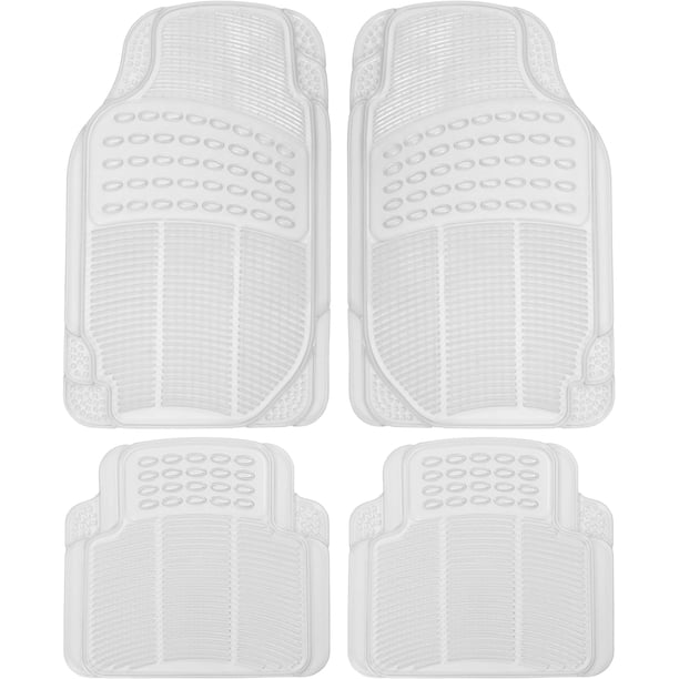 Alfombrillas para coches, camiones y SUV, juego de 3 alfombrillas para todo tipo de clima con diseño de ajuste universal, alfombrillas de coche duraderas con ranuras de captura