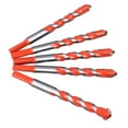 thumbnail image 1 of 5 Pcs Embouts de Forage Torsadés 16.2mm Tige Droite en Carbure Ciré pour Clinker, 1 of 8