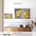 thumbnail image 4 of Elephant Stock Yellow Butterflies Wall Art - Horizontal Canvas Wall Art - Dining Room Wall Decor - Animal Canvas - Yellow And Gray Decor - 12" x 8", 4 of 8