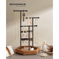 thumbnail image 2 of Soporte para joyas SONGMICS 4 zonas independientes negro/marrón UJJS03CB, 2 of 7