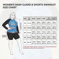 thumbnail image 6 of FEOYA Two Piece Rash Guard Swimsuit for Women Plus Size Long Sleeve Swimwear Built in Bra Modest Bathing Suits Swimming Tops with Short 5X, 6 of 6