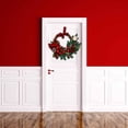 thumbnail image 4 of TheFound Christmas PVC Wreath Artificial Wreath with Berry Christmas Ball Decor for Front Door, Window, 4 of 8