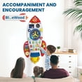 thumbnail image 2 of Buballino Rocket Activity Wall Busy Board: Sensory - Rich Fun & Early Learning Toy for Kids, 2 of 6
