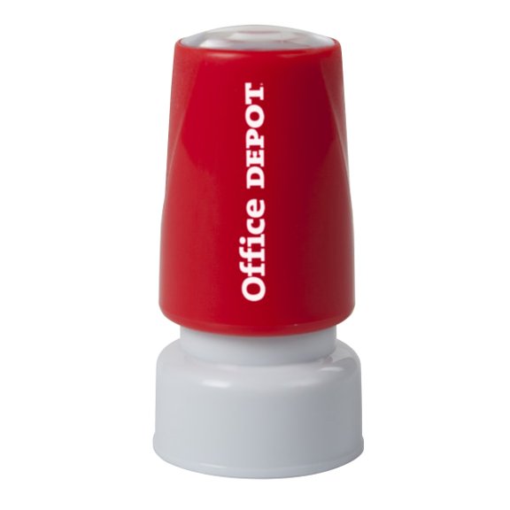 Office Depot Pre-Inked Message Stamp, Thumbs Up, Blue, 034206