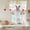 Multicolor, variant on Easter Bunny Tie Up Curtains for Windows, Balloon Window Shades, Spring Tulips Oil Painting Abstract Modern Kitchen Window Treatments Roll Up Curtain for Basement/Nursery 52"x45"
