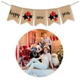 thumbnail image 3 of Happy New Year Banners Linen Buntings Party Decorations (Assorted Color), 3 of 6