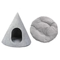 thumbnail image 3 of Tienda de campaña triangular extraíble y lavable para gatos, casa cueva tipo tipi para gatos, casa plegable para mascotas para exteriores, coche,, 3 of 8