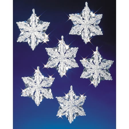 The Beadery Christmas Snowflake Ornament Bead Kits and Crafts