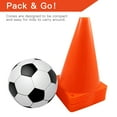 thumbnail image 5 of 12Pcs Plastic Training Cones, Durable Traffic Cone Play Field Marker Cone for Safety, Agility Training 7 Inch Orange, 5 of 7