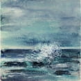 thumbnail image 3 of Shanti, Shima 20x20 Black Modern Framed Museum Art Print Titled - Celeste and Sea Arise, 3 of 5