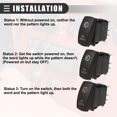 thumbnail image 4 of Unique Bargains Fog Lights 5 Pin Toggle Rocker SPST Switch Laser ON/OFF Button 20A/12V 10A/24V Orange LED Lighted, 4 of 8