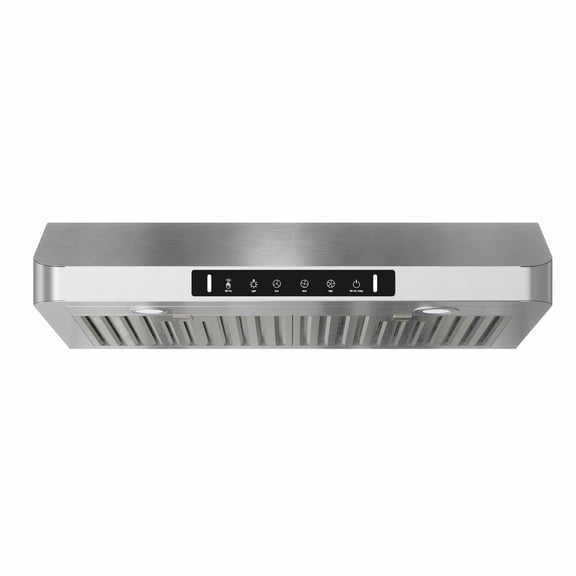 VIKIO 30 inch Under Cabinet Range Hood 900CFM, Ducted 3 Speed Exhaust Fan, Touch Panel, Stainless Steel