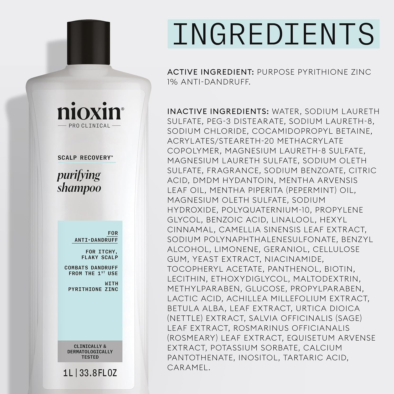 Nioxin Scalp Recovery Purifying Shampoo 33.8 oz
