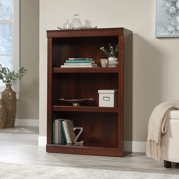 ® 45"H 3-Shelf Bookcase, Mulled Cherry
