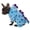 Blue, variant on Dinosaur Costume for Small Dogs and Cats, Dog Hoodies Cold Weather Coat,Dog Pajamas for Christmas Halloween