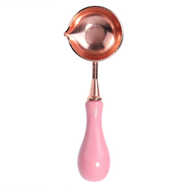 Wdftyju Sello de sellado Cera Cuchara Mango de madera Cuentas Horno Estufa Olla Artesanía (Rosa) Wdftyju 5nj3vs8zf3xr2ry6D03
