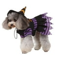 thumbnail image 1 of Disfraz de perro de Halloween, disfraz de mascota, disfraz divertido de mago a rayas, conjunto de abrigo y sombrero de 2 patas para perros Levamdar BST3134505-3, 1 of 5