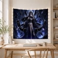 thumbnail image 5 of Gothic Celestial Witch with Tarot Cards in Mystical Sky, Dreamy Fantasy Style for Astronomy Fans, Celestial Wall Art, Birthday Gift, Tapestry Wall Hanging for Bedroom, Living Room and Dorm, 5 of 7