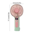 thumbnail image 2 of Rechargeable Handheld Fan, Portable Desk Fan USB Powered, Mini Personal Fan with 3 Speed Adjustments, Compact Dual-Use Cooling for Home, Office, and Outdoor Use, 2 of 7