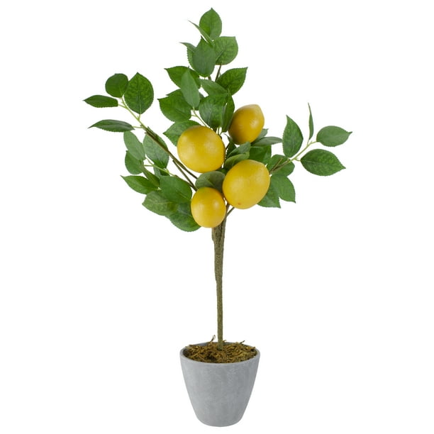 20Inch Artificial Potted Mini Lemon Tree