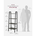 thumbnail image 6 of VASAGLE Ladder Shelf, Bookshelf,Bookcase with Steel Frame，Storage Rack, 6 of 9