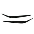 thumbnail image 2 of Head Light Eyebrow, UV Resistance Left Right Antiaging Headlamp Trim Simple Installation Protective  For Car Glossy Black, 2 of 8