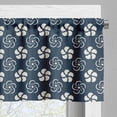 thumbnail image 5 of Ambesonne Geometric Valance & Curtain, Retro Japanese Flora, 55"x24", Dark Blue Cream, 5 of 6