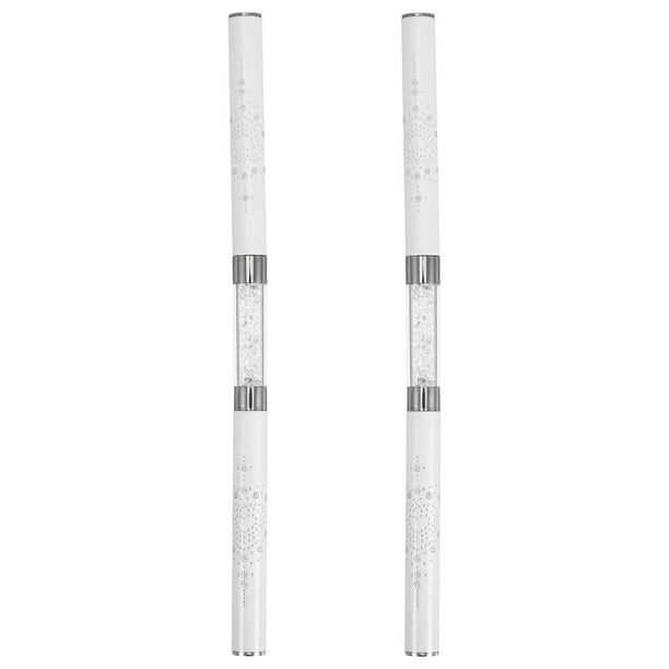 2 pinceles delineadores para uñas: pincel profesional para pintar esmalte en gel, bolígrafo de diseño artístico de doble punta para líneas finas y largas, dibujo fino.