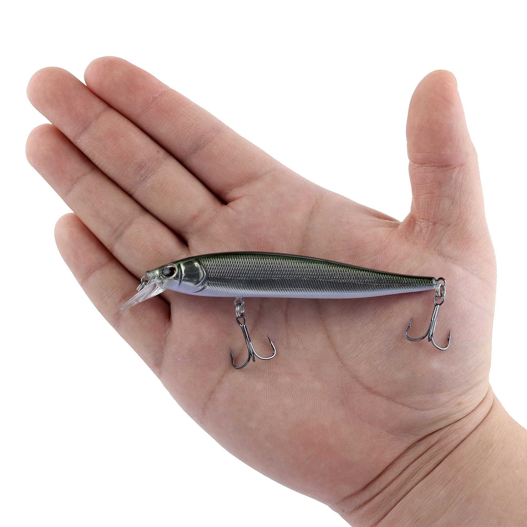 Berkley Stunna, 3 in, Jerkbaits, Silver Dolla (1 Count)