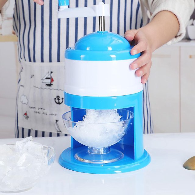 Trituradora De Hielo Con Manivela Trituradora De Hielo Máquina De Afeitar Para Hacer Bebidas, Para Conos De Nieve Gruesos, Afeitados O Finos Rápidos O Mini Máquina De Hielo Portátil Triturad