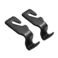 thumbnail image 4 of ELAYARD 2 Pcs Car Back Seat Hanger Black Stainless Steel Head Layer for Drivers, 4 of 8