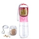 thumbnail image 3 of Botellas de agua y envases de alimentos para perros, botellas portátiles de agua para perros de 550 ml, botellas de viaje para pasear perros (rosas) PenghuiLiu 9024719110172, 3 of 5