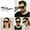 White, variant on Trendy Oversized Frame Connected Sunglasses Street Style Driving Eyewear With Squash Goggles Men