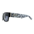 thumbnail image 3 of Locs Graffiti Skull Arm Cholo Gangster All Black Manly Sunglasses Gloss Black, 3 of 4