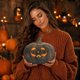 thumbnail image 4 of Pumpkin Decoration Ornament Plus Large Size, 4 of 7
