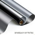 thumbnail image 2 of Window Film Privacy Reflective Mirror Film Removable Heat Insulation Stick, Gray, 30CM x 200CM, 2 of 8