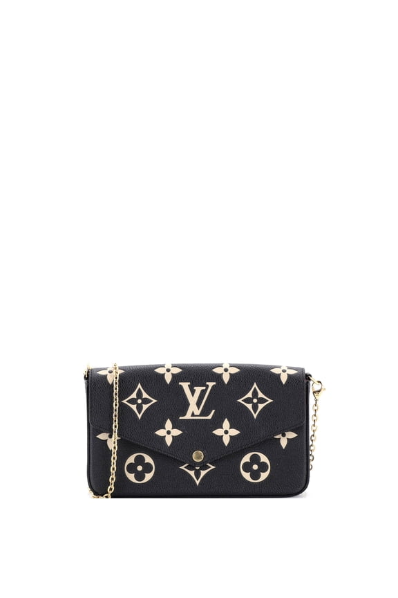 Pre-Owned Felicie Pochette Bicolor Monogram Empreinte Giant By Rebag