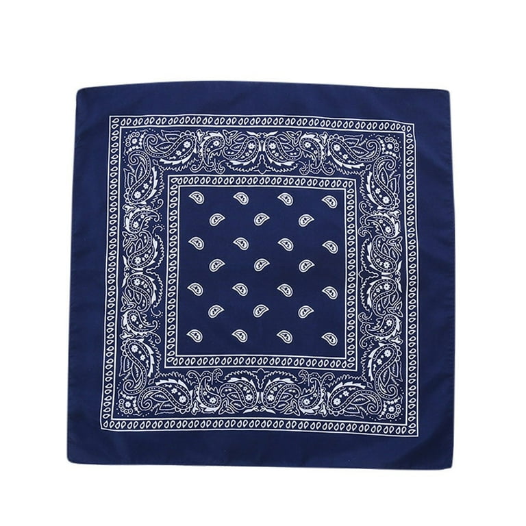 HSMQHJWE 9Pcs Set of Multi-Colored Paisley Bandanas, Cotton