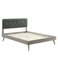 thumbnail image 3 of Modway Bridgette King Wood Platform Bed With Splayed Legs in Gray Charcoal, 3 of 10