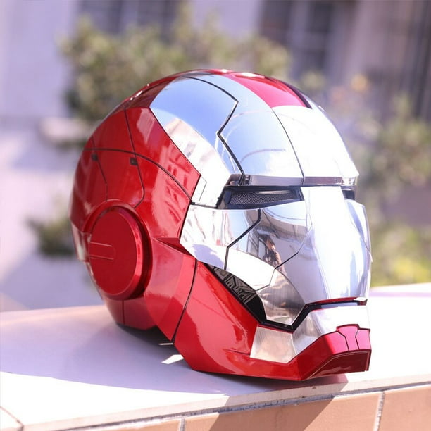 Avengers Iron Man Mk5 casque électrique 1:1 mobile multi-partie britannique  voix télécommande Cosplay cadeau Cosplay saint valentin 