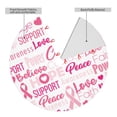 thumbnail image 4 of Kll 30" Christmas Tree Skirt Breast Cancer Pink Ribbons Awareness Xmas Tree Skirts Mat For New Year Xmas Holiday Party Indoor Outdoor Home Decoration, 4 of 9