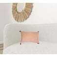 thumbnail image 4 of HomeRoots 13" X 20" Coral Abstract Zippered Polyester Throw Pillow With Tassels, 4 of 4