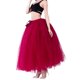 thumbnail image 1 of Falda larga de tul con lazo en la cintura para mujer, estilo princesa, con burbujas, de malla, 1 of 6