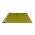thumbnail image 2 of Ahgly Company Machine Washable Indoor Square Abstract Yellow Contemporary Area Rugs, 6' Square, 2 of 4