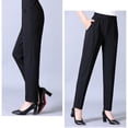 thumbnail image 5 of Women's Fleece-lined Pants Loose Casual Straight-leg Pants Thicken Warm Winter Trousers, 5 of 5