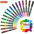 thumbnail image 4 of Dry Erase Markers, Shuttle Art 32 Pack 16 Colors Magnetic Whiteboard Markers with Erase,Fine Point Dry Erase Markers For Writing on Whiteboards, Dry-Erase Boards,Mirrors for Office, 4 of 8