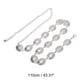 thumbnail image 3 of Cadenas de cintura ovaladas ajustables para mujeres de Unique Bargains en tono plateado, 3 of 6